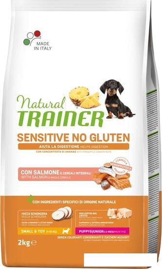 Сухой корм для собак Trainer Sensitive No Gluten Mini Puppy&Junior with Salmon (для щенков мелких пород с - фото 1 - id-p224869347