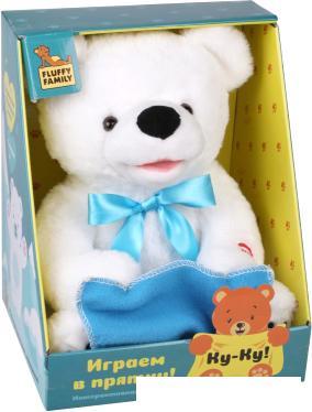 Интерактивная игрушка Fluffy Family Мишка Ку-ку 681958 (белый) - фото 1 - id-p224868304