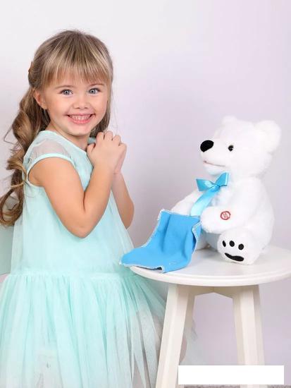 Интерактивная игрушка Fluffy Family Мишка Ку-ку 681958 (белый) - фото 3 - id-p224868304