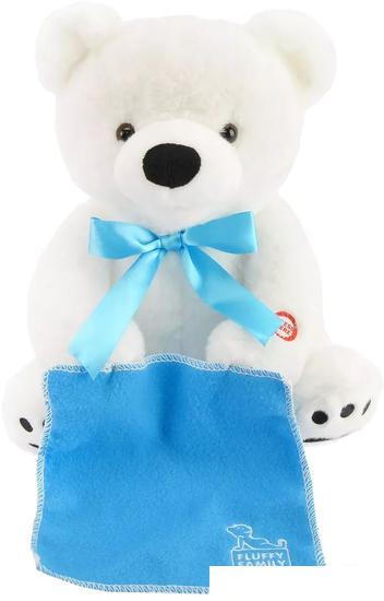 Интерактивная игрушка Fluffy Family Мишка Ку-ку 681958 (белый) - фото 4 - id-p224868304