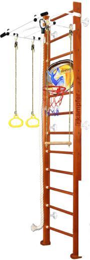 Детский спортивный комплекс Kampfer Helena Wall Basketball Shield №4 (3 м, вишневый/белый) - фото 1 - id-p224868309