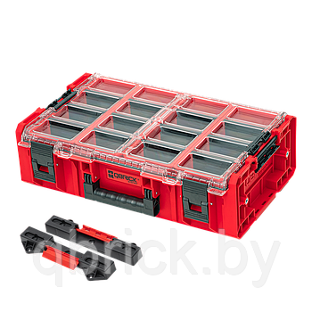 Органайзер Qbrick System ONE Organizer 2XL 2.0 RED Ultra HD Custom + 2x ONE Connect Adapter, красный