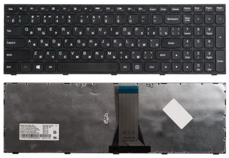 Клавиатура для ноутбука серий Lenovo Flex 15, 15D