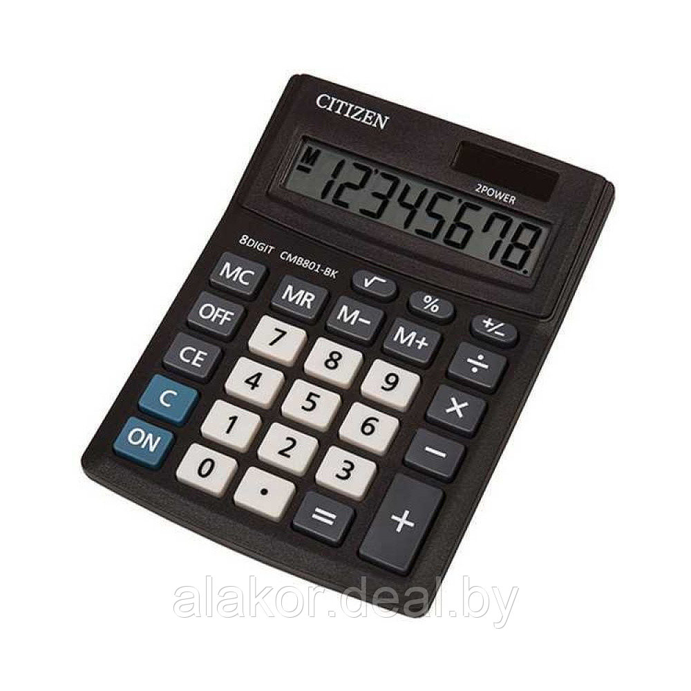 Калькулятор настольный Citizen CMB801BK, 8-разрядный, 136x100x32, черный - фото 1 - id-p225061395