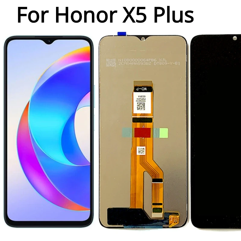 Дисплей (экран) для Honor X5 Plus Original c тачскрином, черный