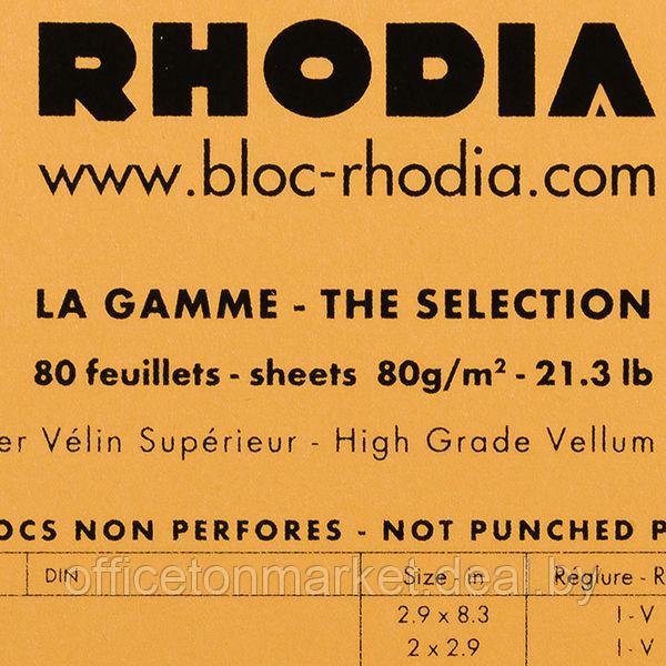 Блокнот "Rhodia", A5, 80 листов, клетка, оранжевый - фото 2 - id-p225062897