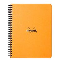 Блокнот "Rhodia", А5+, 80 листов, клетка, оранжевый