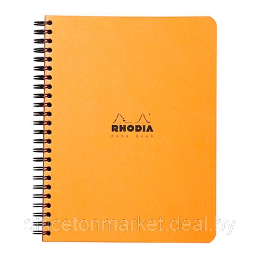 Блокнот "Rhodia", А5+, 80 листов, клетка, оранжевый - фото 1 - id-p225062900