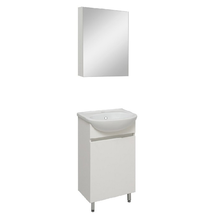 Зеркало-шкаф для ванной комнаты "Лада 40" белый, 12 х 40 х 60 см - фото 3 - id-p225063720