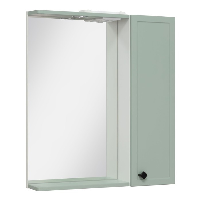 Зеркало-шкаф для ванной комнаты "Римини 65" мята, правый, 14,7 х 65 х 75 см - фото 1 - id-p225063737