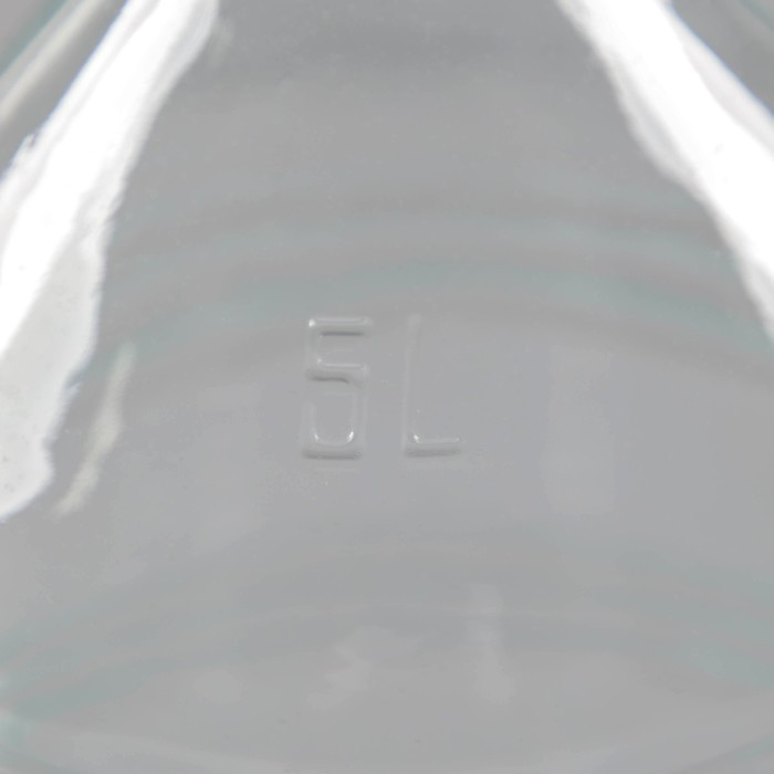 Бутыль стеклянная «Рифлёная», 5 л, с крышкой - фото 4 - id-p225064002