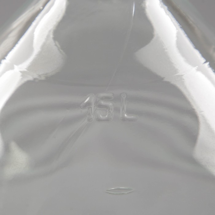 Бутыль стеклянная «Рифлёная», 15 л, с крышкой - фото 4 - id-p225064004