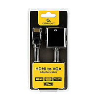 Переходник конвертер HDMI - VGA Cablexpert A-HDMI-VGA-04, длина 0,15 м