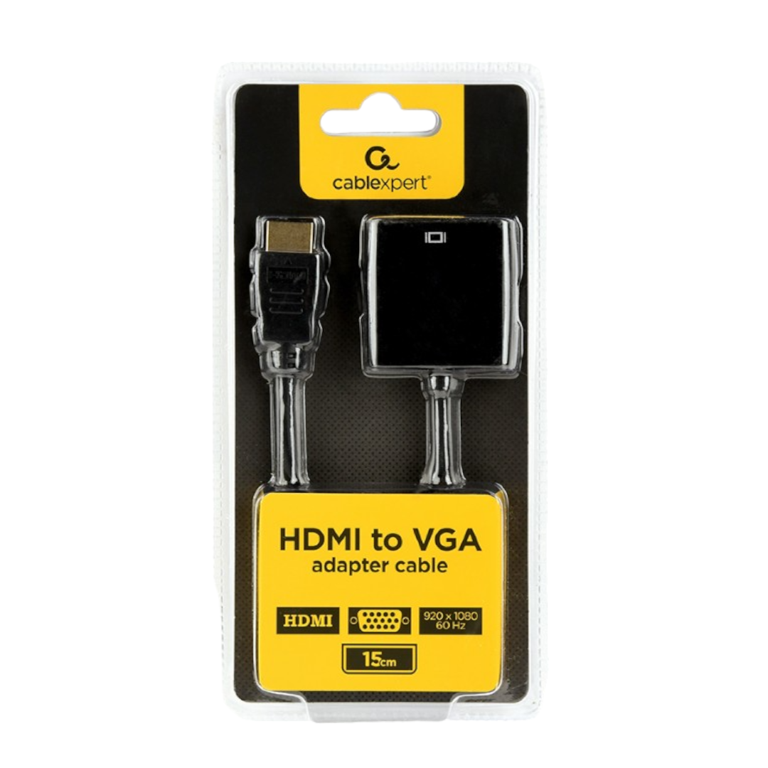 Переходник конвертер HDMI - VGA Cablexpert A-HDMI-VGA-04, длина 0,15 м - фото 1 - id-p225054347