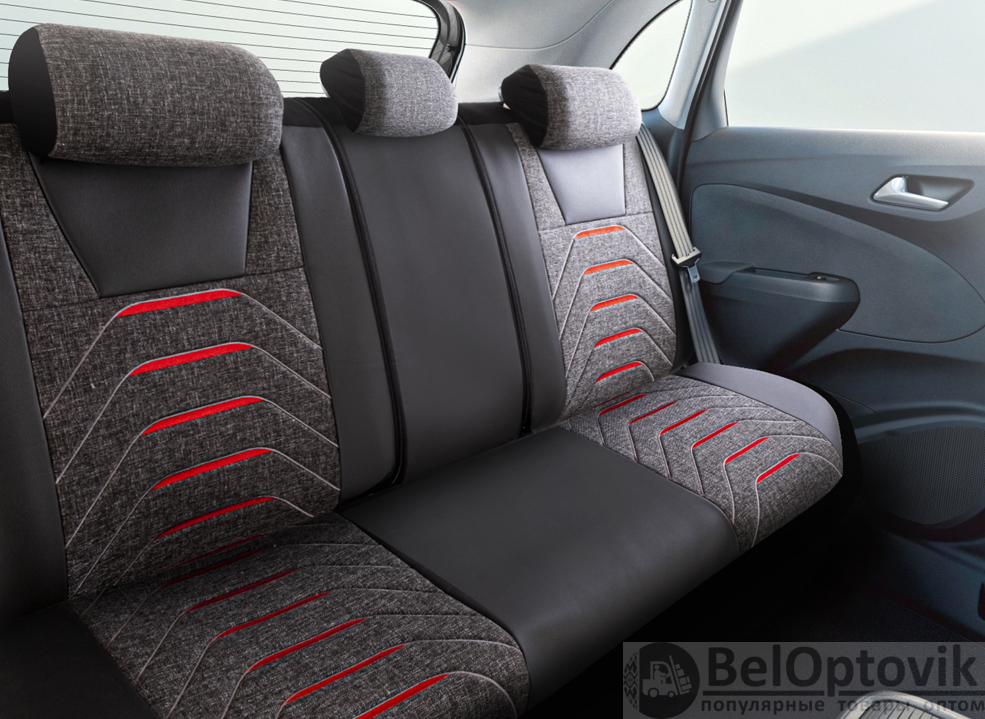 Универсальные чехлы BODRUM для автомобильных сидений / Авточехлы - комплект на весь салон автомобиля - фото 3 - id-p225064145