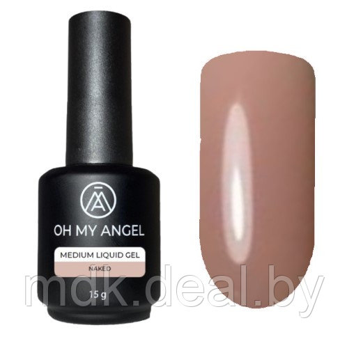 Жидкий гель с кистью Oh My Angel Medium Liquid Gel - Naked, 15 мл - фото 1 - id-p225064162