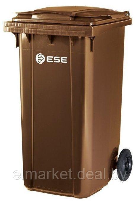 Мусорный контейнер ESE 240 л коричневый - фото 1 - id-p225064338