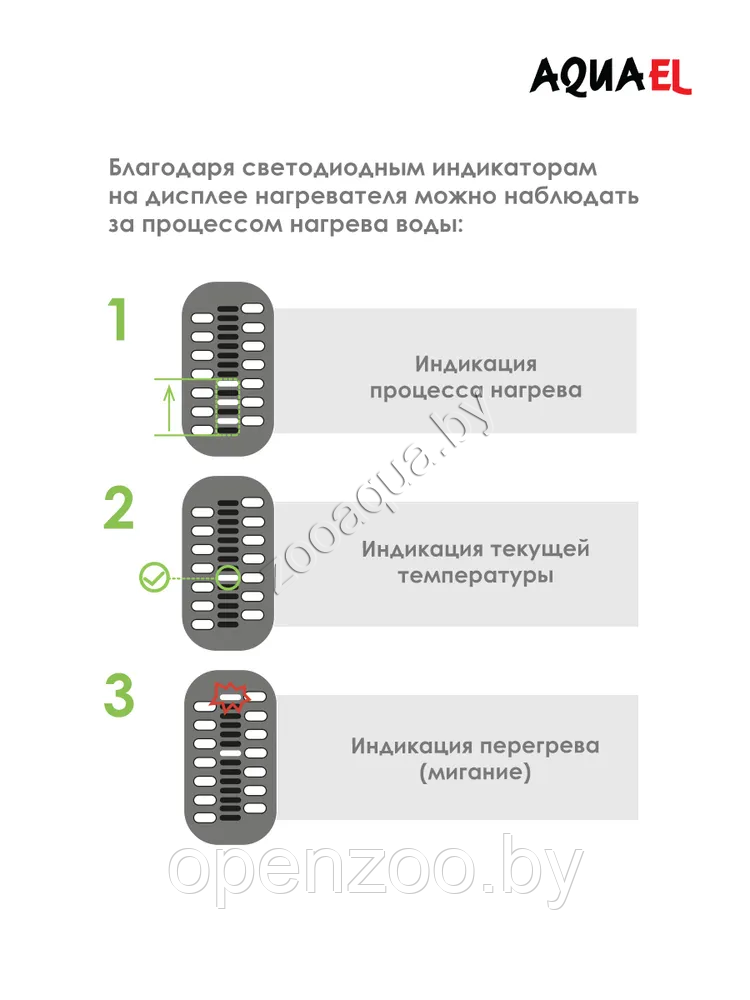 AQUAEL Нагреватель для аквариума AQUAEL PLATINIUM HEATER 100 Вт, для аквариума 60 - 100 л (стеклянный, - фото 5 - id-p150915875