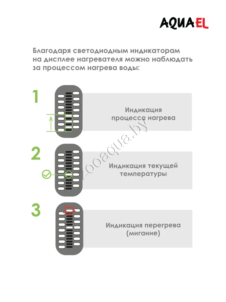 AQUAEL Нагреватель для аквариума AQUAEL PLATINIUM HEATER 100 Вт, для аквариума 60 - 100 л (стеклянный, - фото 5 - id-p153794078