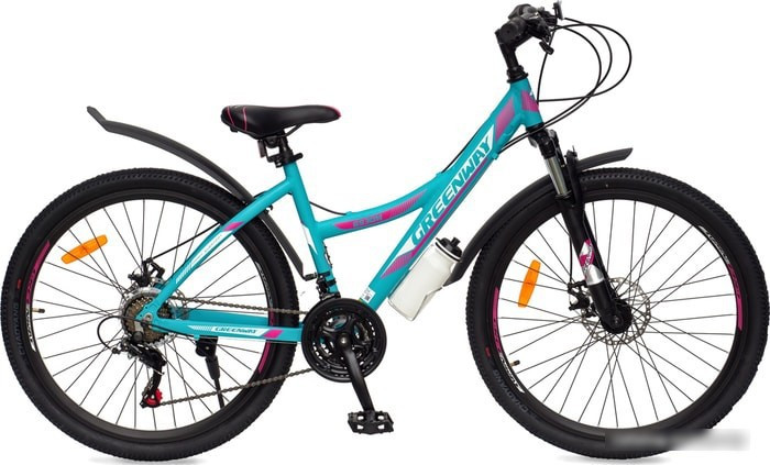 Велосипед Greenway 6930M р.16 2021 (бирюзовый/розовый) - фото 1 - id-p225066101