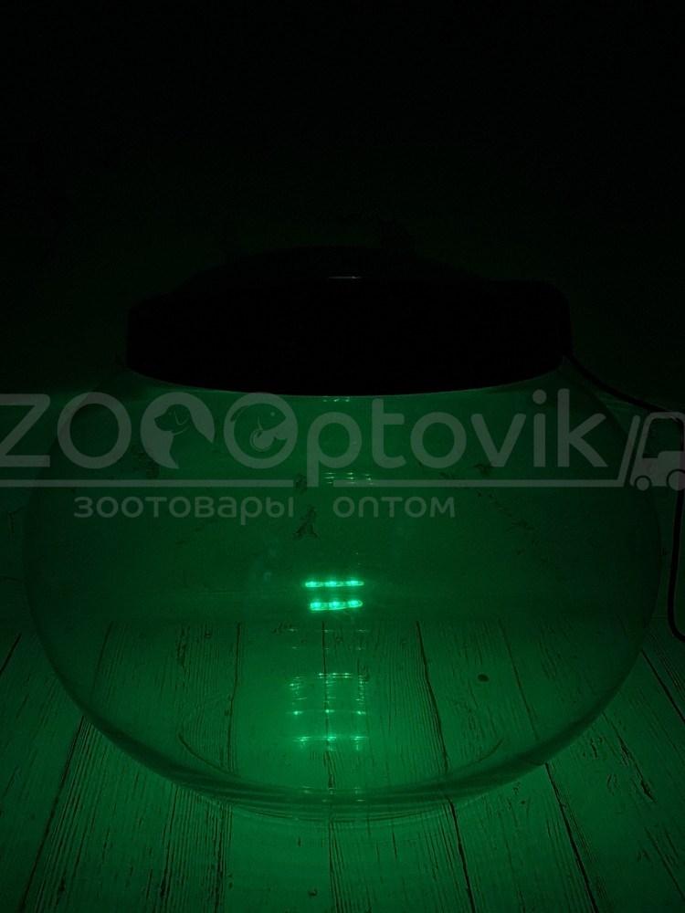 ZooAqua Аквариум круглый на 12 л. черный с Led светильником на пульте управления деньночь и др. режимы - фото 9 - id-p225067224