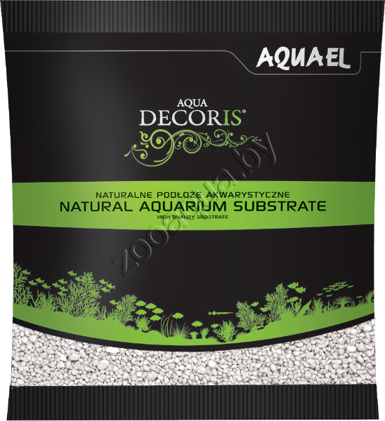 AQUAEL Гравий для аквариумов декоративный Aquael AQUA DECORIS белый 2-3 мм., 1кг,