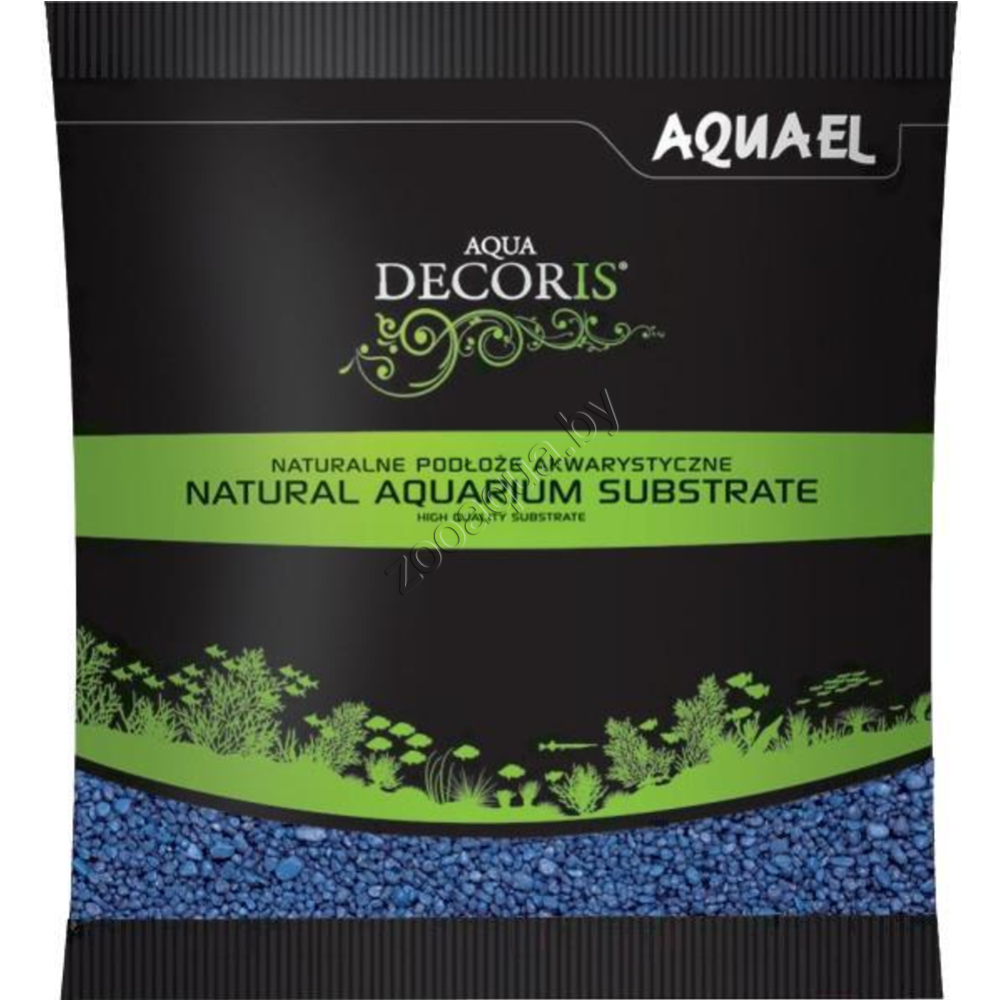 AQUAEL Гравий для аквариумов декоративный Aquael AQUA DECORIS синий 2-3 мм., 1кг - фото 1 - id-p225067312