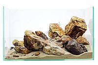 GLOXY Набор камней GLOXY "Окаменелое дерево" разных размеров 1 кг