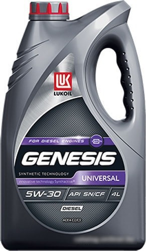 Моторное масло Лукойл Genesis Universal Diesel 5W-30 4л - фото 1 - id-p225066850