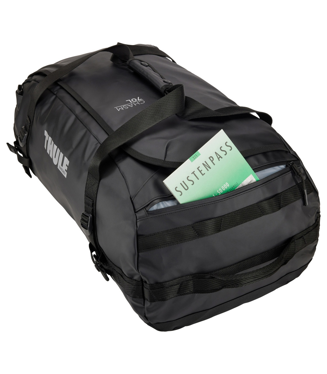 TDSD303K Спортивная сумка Thule CHASM 70L, черная, 3204993 - фото 4 - id-p225076464