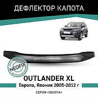 Дефлектор капота Defly NEOFIX, для Mitsubishi Outlander XL (Европа 2005-2009, Япония 2005-2012) 10