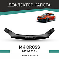 Дефлектор капота Defly, для Geely MK Cross, 2011-2016