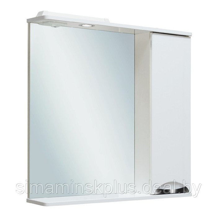 Зеркало-шкаф для ванной комнаты "Барселона 75" правый, 16 х 75 х 75 см - фото 1 - id-p225077593