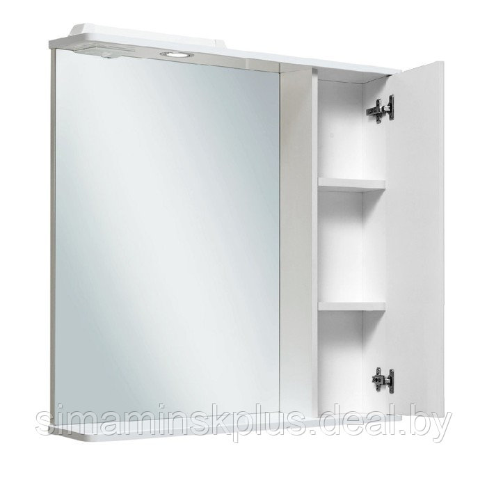 Зеркало-шкаф для ванной комнаты "Барселона 75" правый, 16 х 75 х 75 см - фото 3 - id-p225077593