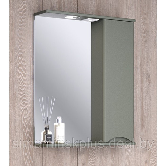 Зеркало-шкаф для ванной комнаты "Афина 60" правый, 16 х 60 х 75 см - фото 1 - id-p225077601