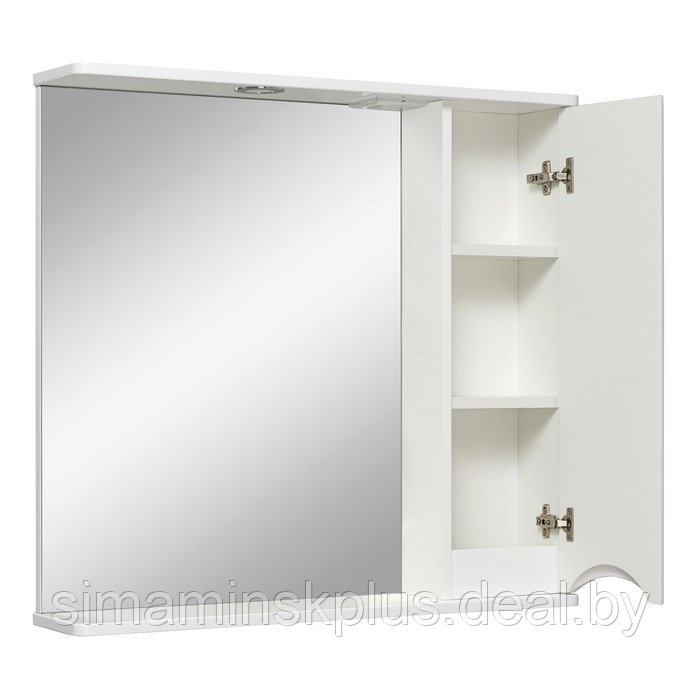 Зеркало-шкаф для ванной комнаты "Афина 80" правый, 16 х 80 х 75 см - фото 2 - id-p225077603