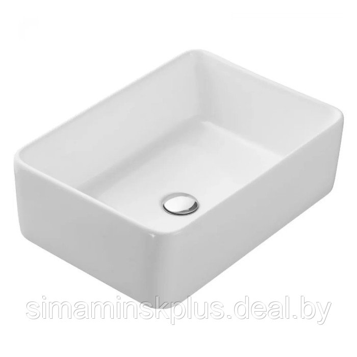 Тумба для ванной комнаты Runo "Бари 60" белый, с раковиной "TRE 48" 45 х 60 х 58 см - фото 4 - id-p225077632