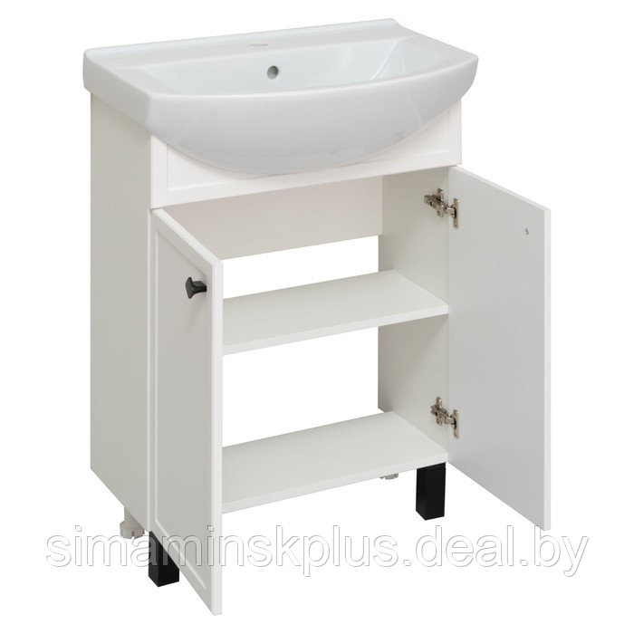 Тумба для ванной комнаты "Римини 65" белый, с раковиной "Best 65" 42,8 х 64,7 х 80 см - фото 2 - id-p225077633