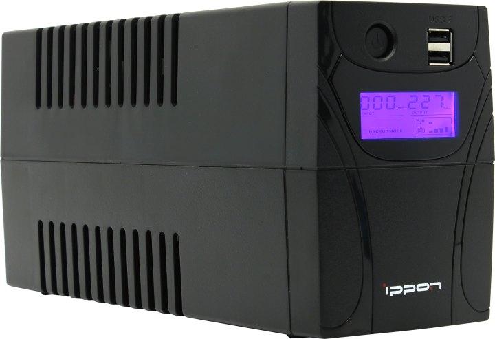 ИБП UPS 500VA Ippon Back Power Pro II 500 LCD+USB+защита телефонной линии/RJ45 - фото 1 - id-p225078033