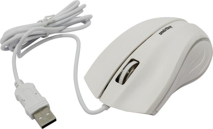 Манипулятор SmartBuy One Optical Mouse SBM-338-W (RTL) USB 3btn+Roll - фото 1 - id-p225078091