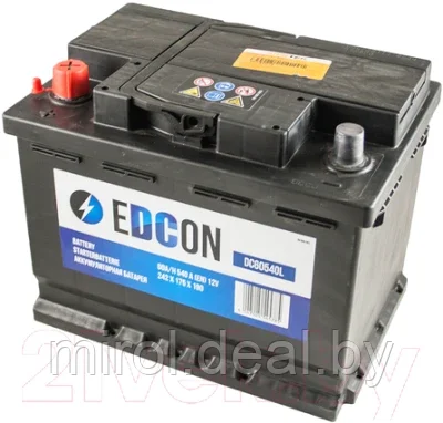 Автомобильный аккумулятор Edcon DC60540L - фото 1 - id-p225078730