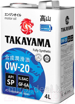 Моторное масло Takayama 0W20 GF-6А SP / 605141 - фото 3 - id-p225079548