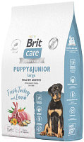 Сухой корм для собак Brit Care Dog Puppy&Junior L Healthy Growth с инд. и ягн. / 5066339