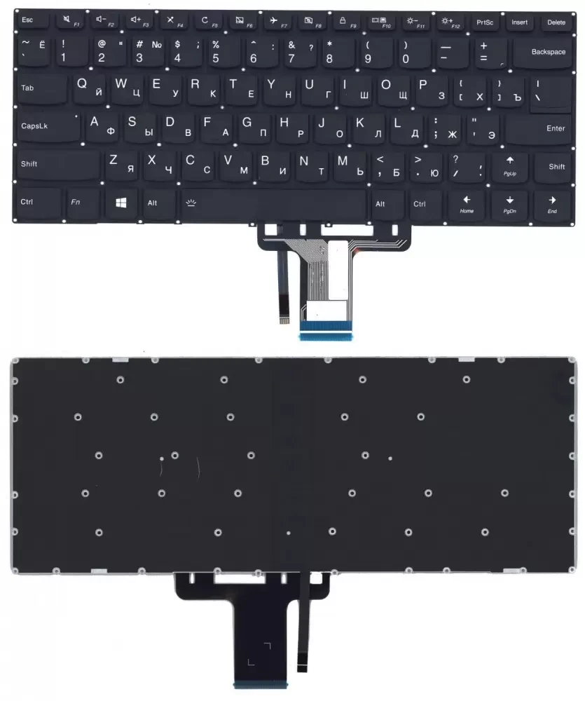Клавиатура для ноутбука серий Lenovo IdeaPad 510S-14, Yoga 510-14 (с разбора) - фото 1 - id-p225081545