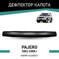 Дефлектор капота Defly, для Mitsubishi Pajero, 1991-1999