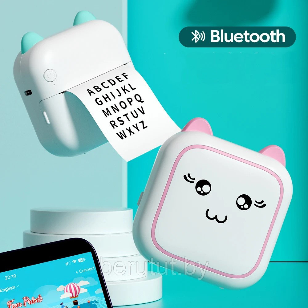 Мини принтер детский беспроводной Bluetooth M5