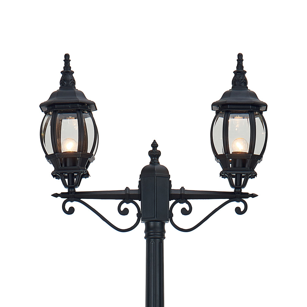 Уличный светильник фонарь PL8114 2*100W, E27, 230V, IP44, черный - фото 2 - id-p119519833