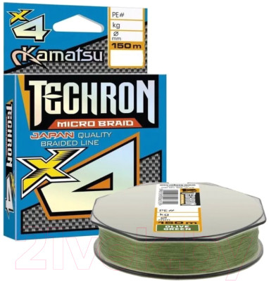 Леска плетеная KAMATSU Techron Micro Braid X4 0.04мм 150м / 206150004 - фото 1 - id-p225084296