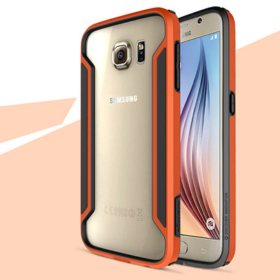 Пластиковый бампер Nillkin Armor-Border series Orange для Samsung G920F Galaxy S6 - фото 1 - id-p225085545