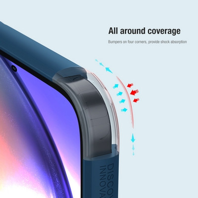Пластиковый чехол Nillkin Super Frosted Shield Pro Черный для Samsung Galaxy A55 - фото 3 - id-p225085554